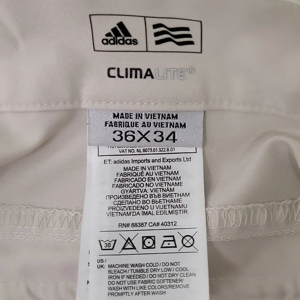 Adidas. Climalite. Performance Pant. Golf Pants. Sporty. Size 36X34. EUC